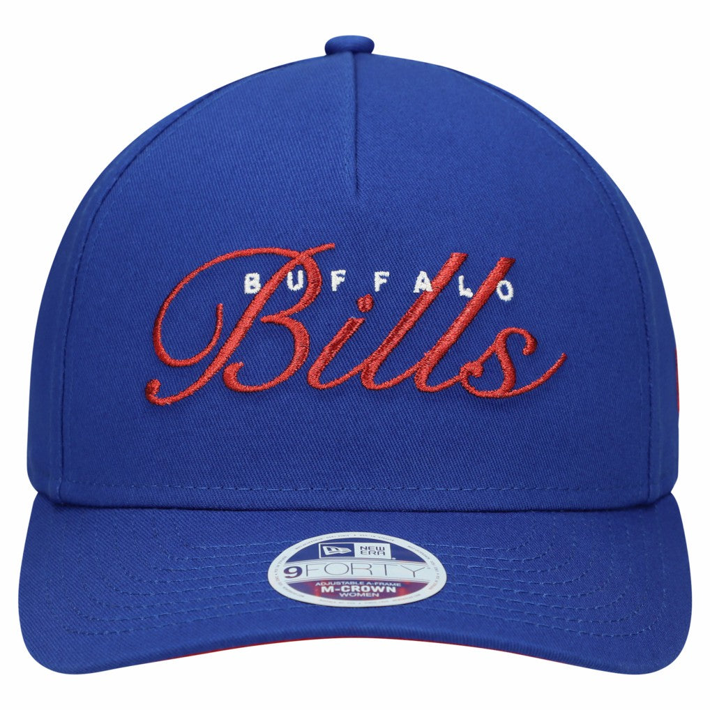Buffalo Bills New Era Women's Metallic 9FORTY M-Crown A-Frame Adjustable Hat - Royal sale