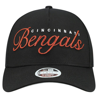 Cincinnati Bengals New Era Women's Metallic 9FORTY M-Crown A-Frame Adjustable Hat - Black sale