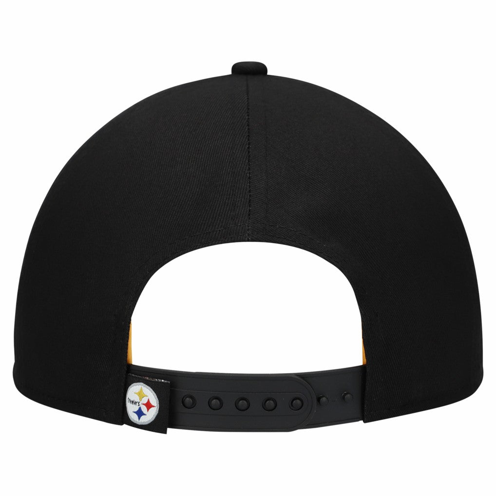 Pittsburgh Steelers New Era Women's Metallic 9FORTY M-Crown A-Frame Adjustable Hat - Black online