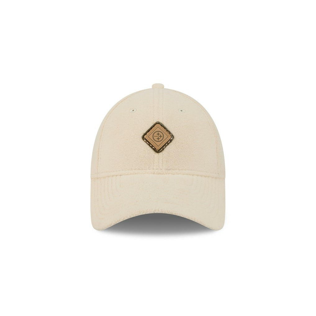 Pittsburgh Steelers New Era Women's Comfy 9FORTY Adjustable Hat - Cream on sale