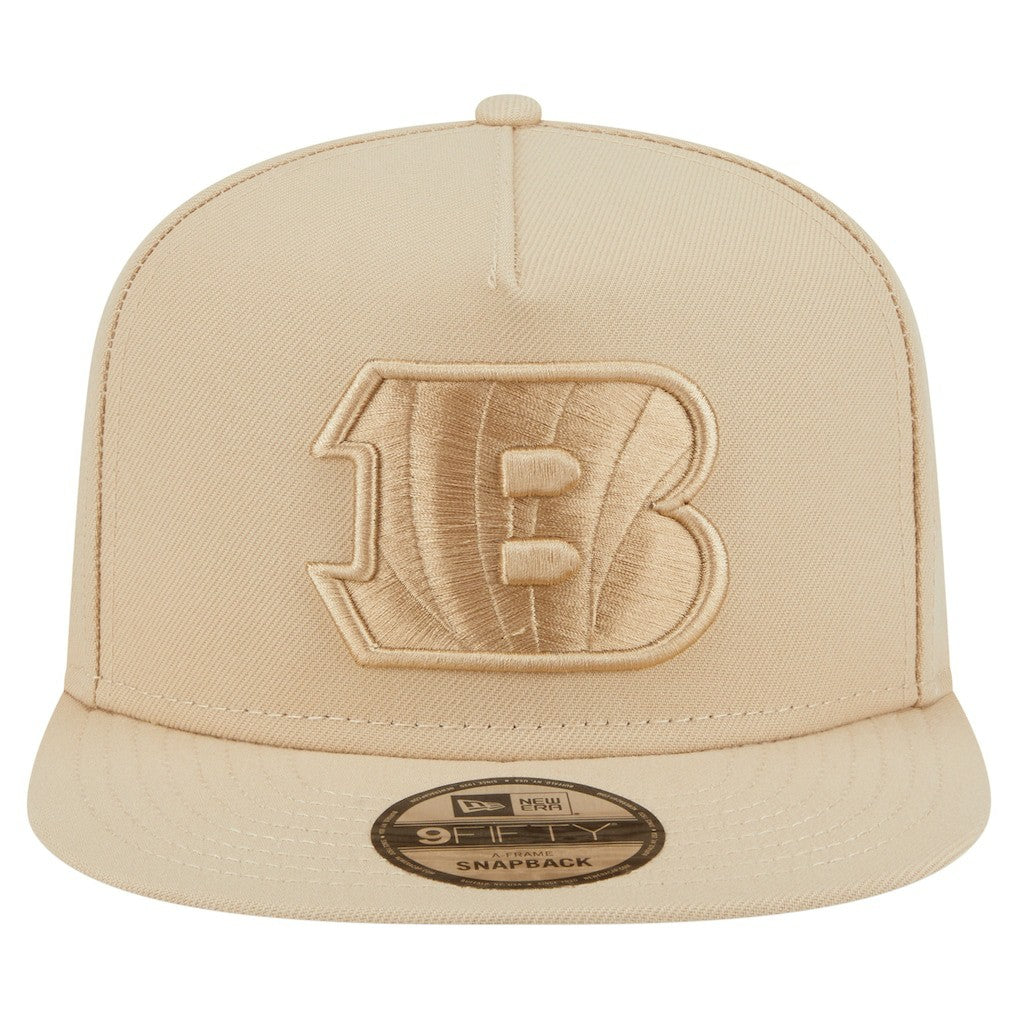 Cincinnati Bengals New Era Color Pack A-Frame 9FIFTY Snapback Hat - Light Beige cheap