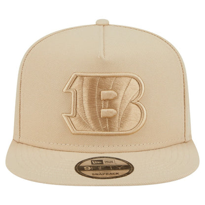 Cincinnati Bengals New Era Color Pack A-Frame 9FIFTY Snapback Hat - Light Beige cheap