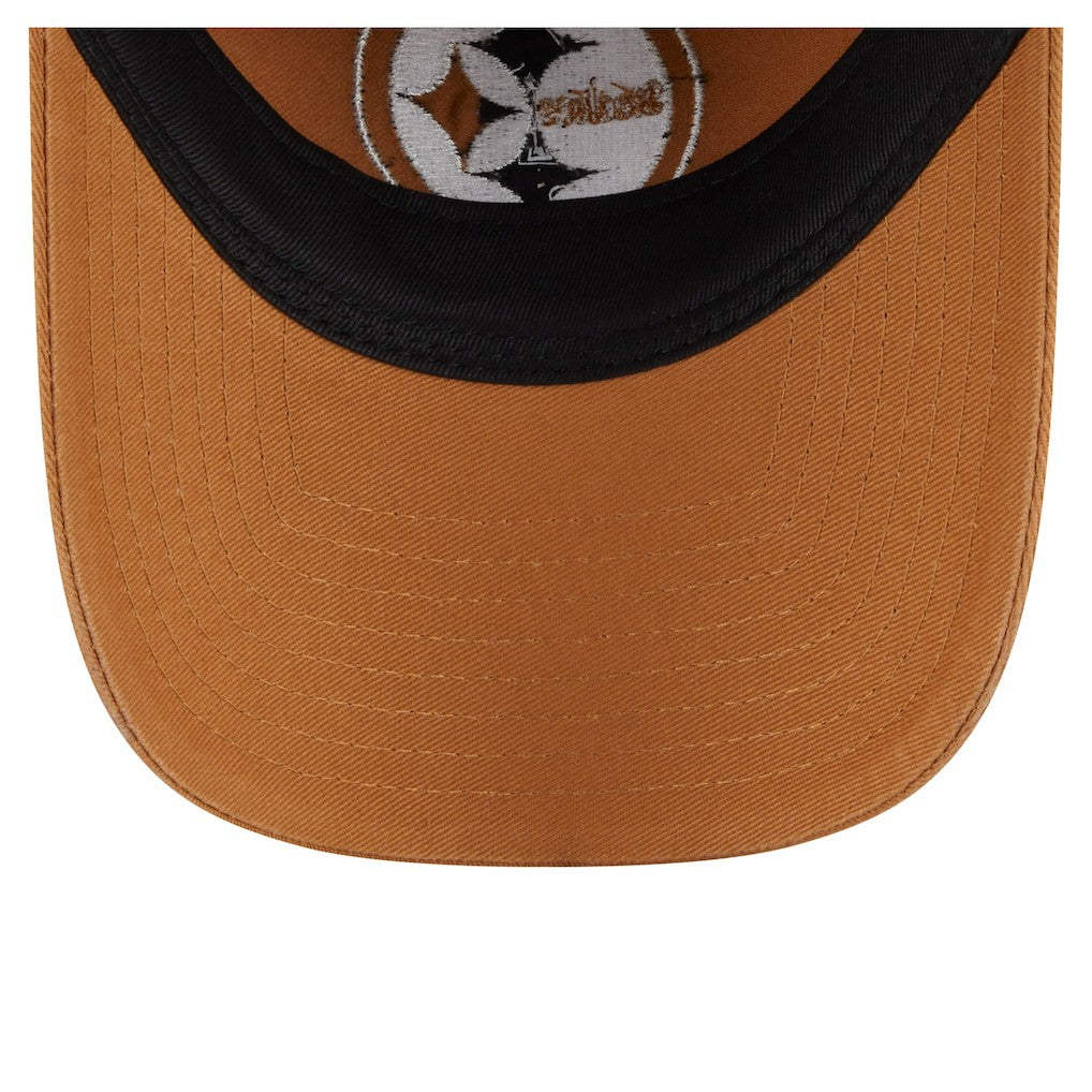 Pittsburgh Steelers New Era Stamp 9TWENTY Adjustable Hat - Brown on sale