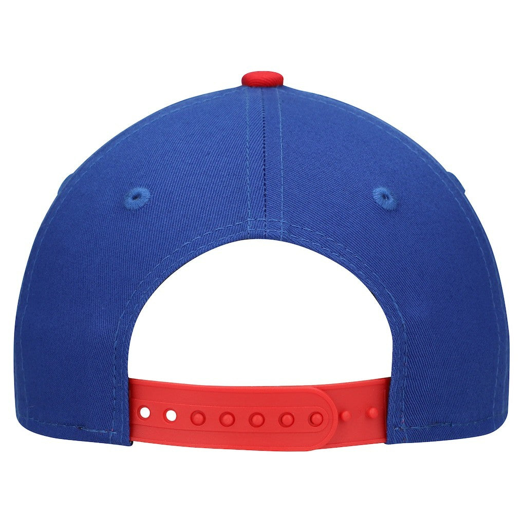 Buffalo Bills New Era Preschool Arch COOLERA 9FORTY A-Frame M-Crown Adjustable Hat - Royal/Red on sale