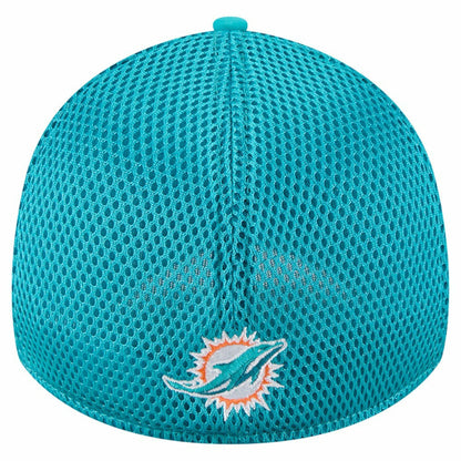 Miami Dolphins New Era Outline 39THIRTY Flex Hat - Aqua on sale