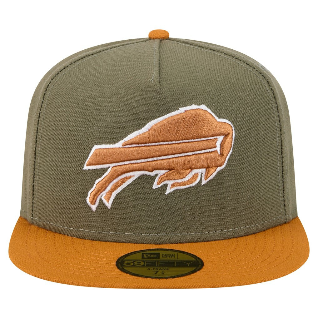 Buffalo Bills New Era Color Pack A-Frame 59FIFTY Fitted Hat - Olive/Brown outlet