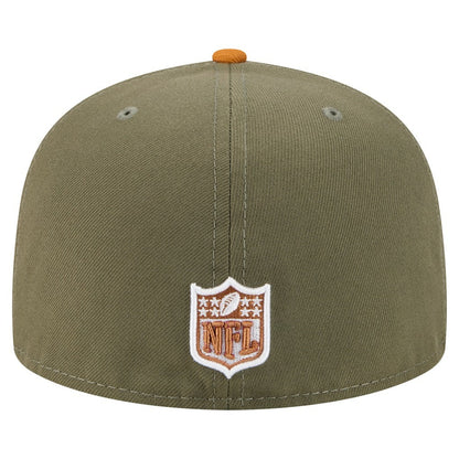 Cincinnati Bengals New Era Color Pack A-Frame 59FIFTY Fitted Hat - Olive/Brown discount