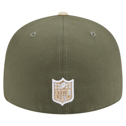 Pittsburgh Steelers New Era Two-Tone Color Pack Split Panel 59FIFTY Fitted Hat - Light Beige/Olive cheap