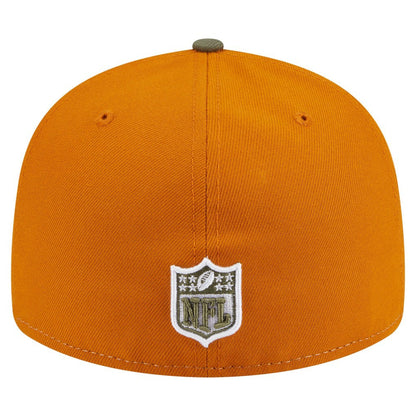 Pittsburgh Steelers New Era Two-Tone Color Pack Split Panel 59FIFTY Fitted Hat - Olive/Brown sale