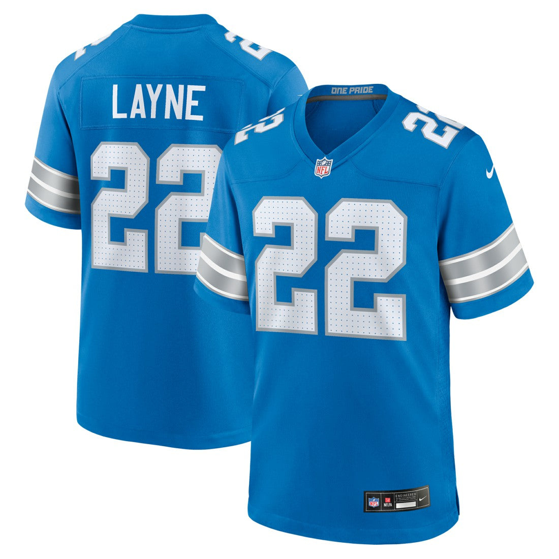 Bobby Layne Detroit Lions Retired Player Game Jersey - Blue | Nike for sale