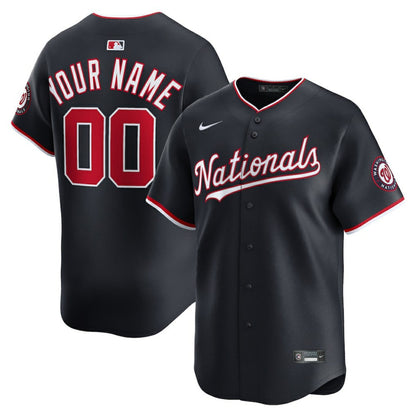 Washington Nationals Alternate Limited Custom Jersey - Navy | Nike