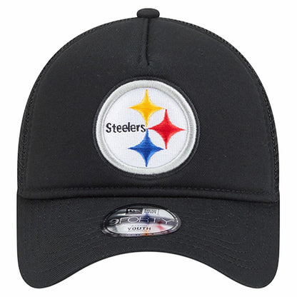 Pittsburgh Steelers New Era Preschool Main A-Frame 9FORTY Adjustable Hat - Black discount