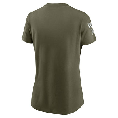 Minnesota Vikings Women's 2025 Salute to Service Sideline T-Shirt - Olive | Nike sale