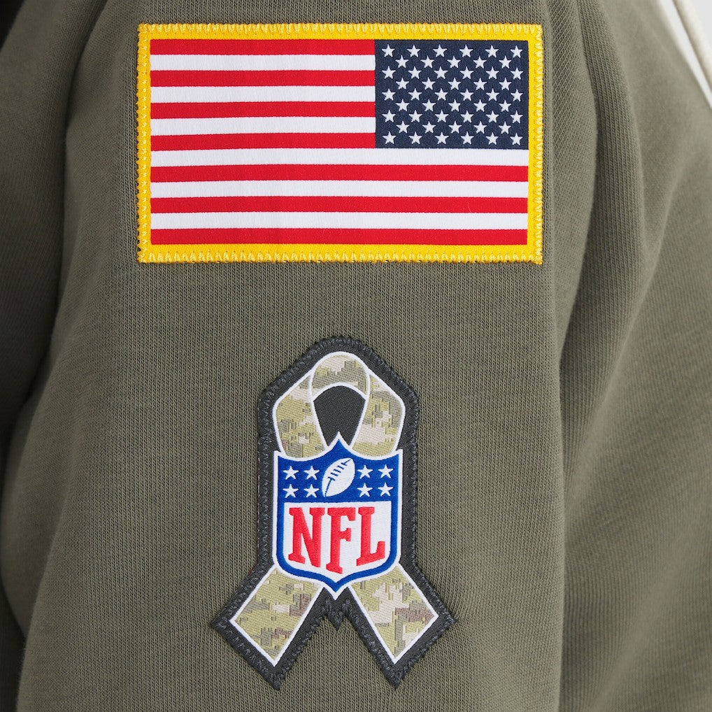 Cincinnati Bengals Women's 2025 Salute to Service Sideline Standard Issue Dri-FIT Hoodie - Olive | Nike for sale
