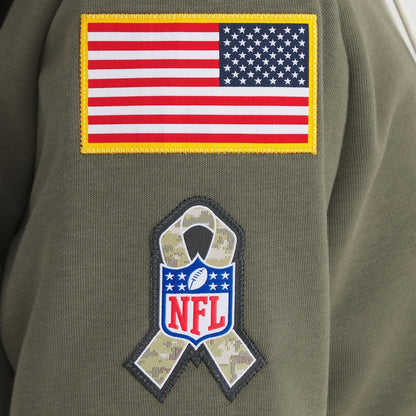 Cincinnati Bengals Women's 2025 Salute to Service Sideline Standard Issue Dri-FIT Hoodie - Olive | Nike for sale
