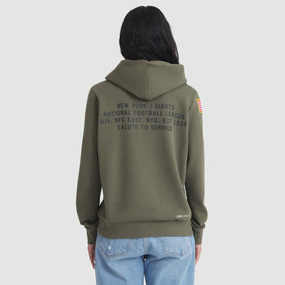 New York Giants Women's 2025 Salute to Service Sideline Standard Issue Dri-FIT Hoodie - Olive | Nike discount
