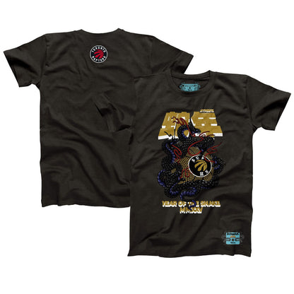 Toronto Raptors NBALab x Hyperfly Unisex Year of the Snake Lunar New Year Collection T-Shirt - Heather Black cheap