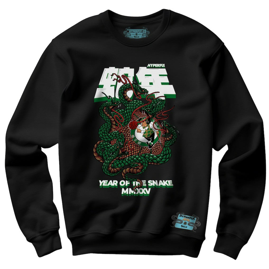 Boston Celtics NBALab x Hyperfly Unisex Year of the Snake Lunar New Year Collection Sweatshirt - Black for sale