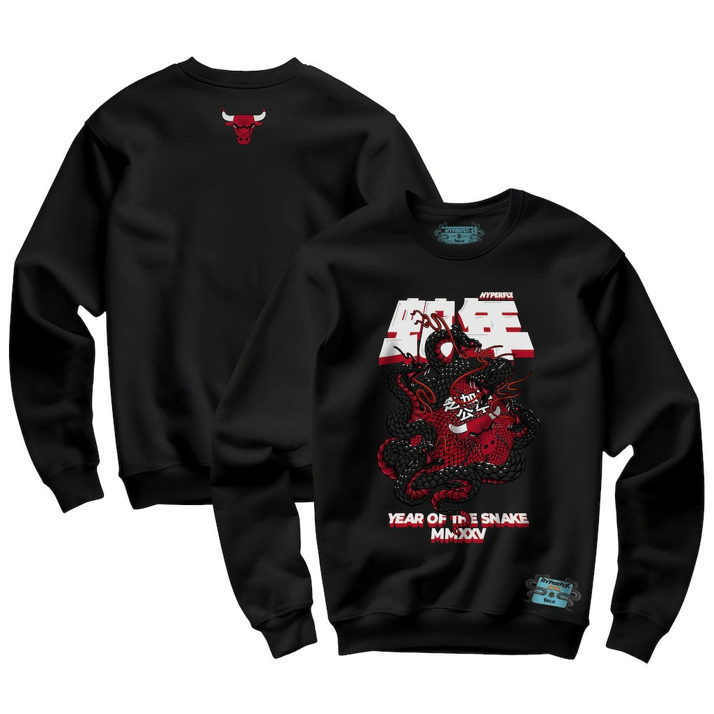 Chicago Bulls NBALab x Hyperfly Unisex Year of the Snake Lunar New Year Collection Sweatshirt - Black cheap