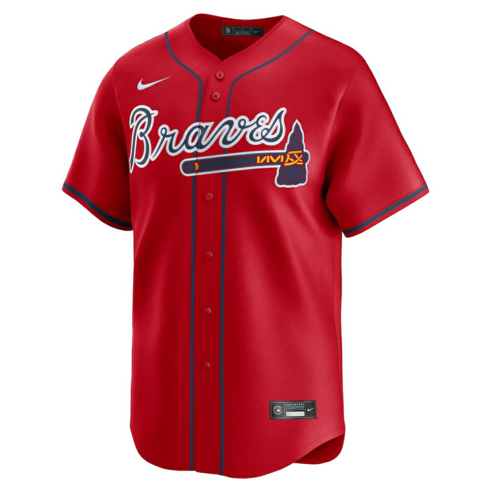 Spencer Strider Atlanta Braves Alternate Limited Player Jersey - Red | Nike