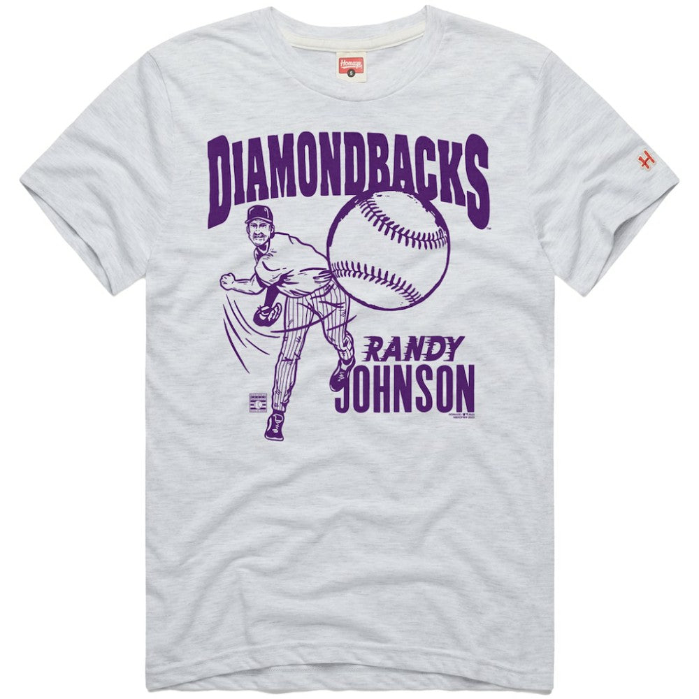 Randy Johnson Arizona Diamondbacks Homage Graphic Player T-Shirt - Ash