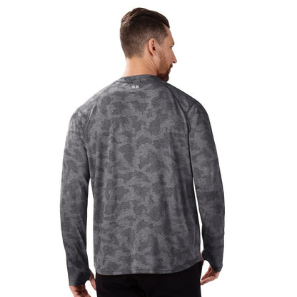 Atlanta Falcons MSX by Michael Strahan Performance Camo Long Sleeve T-Shirt - Black outlet
