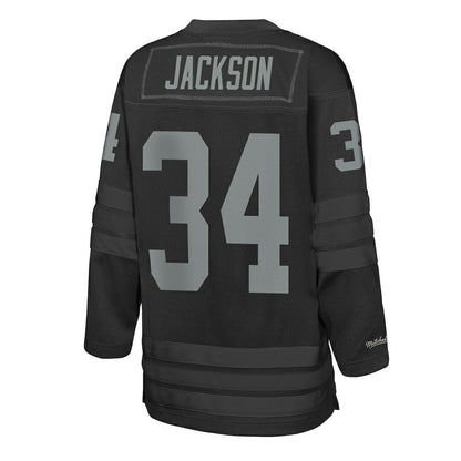Bo Jackson Las Vegas Raiders Youth Hockey Fashion Jersey - Black for sale