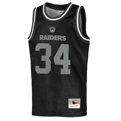 Bo Jackson Las Vegas Raiders Youth Retired Player NFL Basketball Fashion Jersey - Black discount