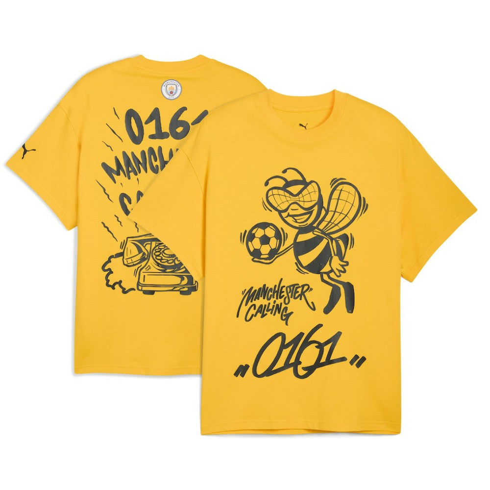 Manchester City 2025 FIFA Club World Cup Hoops T-Shirt - Yellow | Puma online