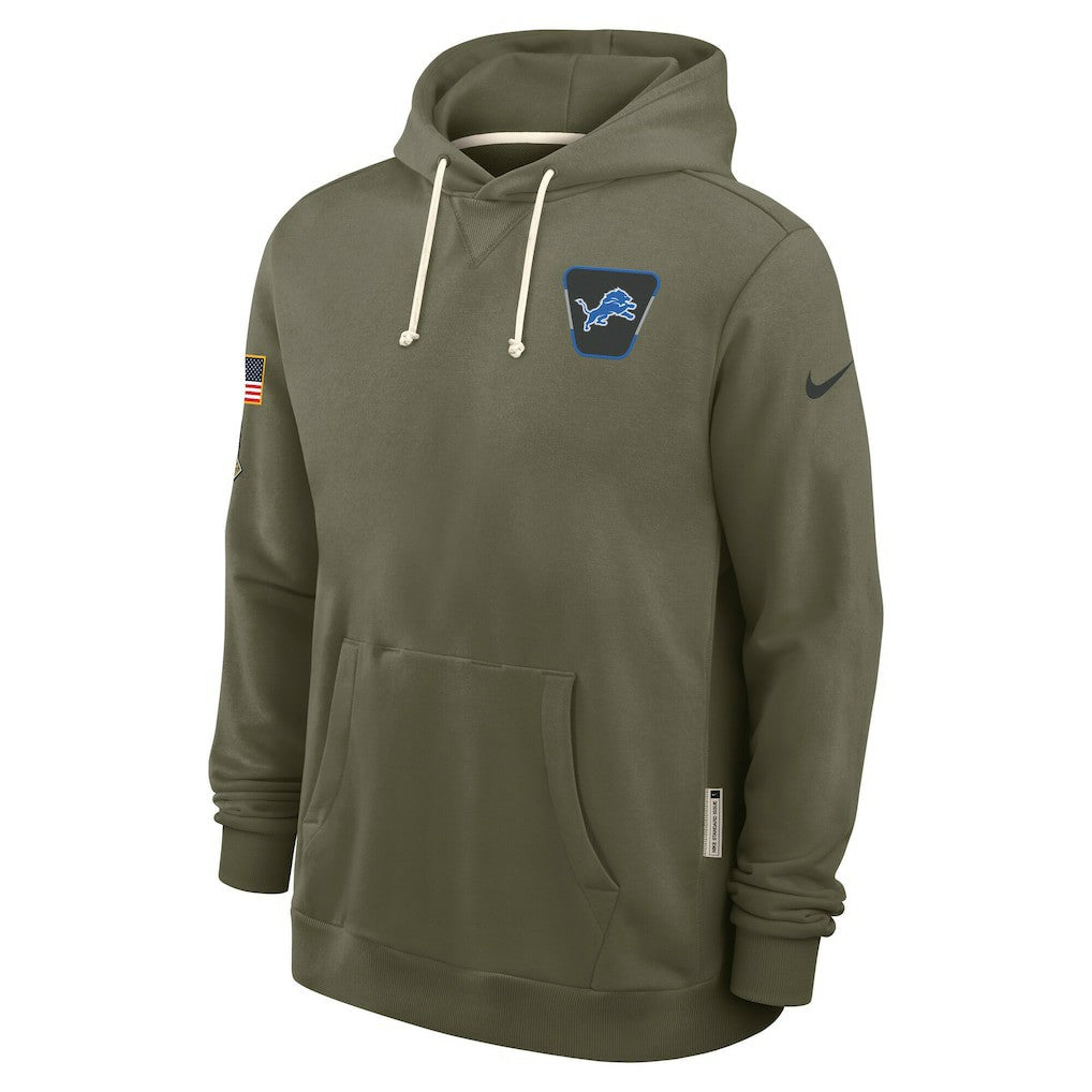 Detroit Lions 2025 Salute to Service Sideline Standard Issue Dri-FIT Hoodie - Olive | Nike on sale