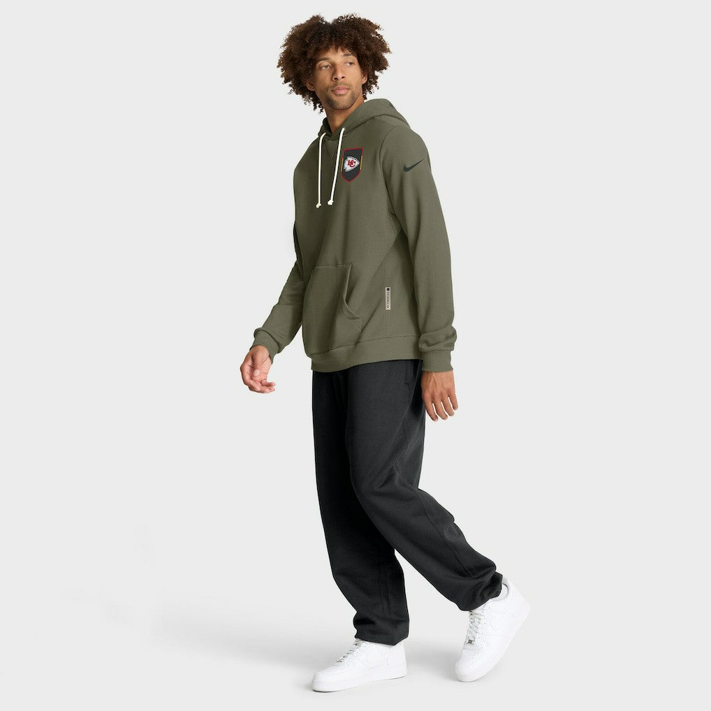 Kansas City Chiefs 2025 Salute to Service Sideline Standard Issue Dri-FIT Hoodie - Olive | Nike cheap