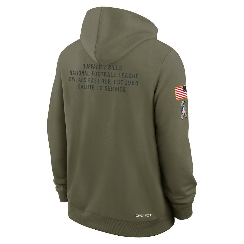 Buffalo Bills 2025 Salute to Service Sideline Standard Issue Dri-FIT Hoodie - Olive | Nike outlet