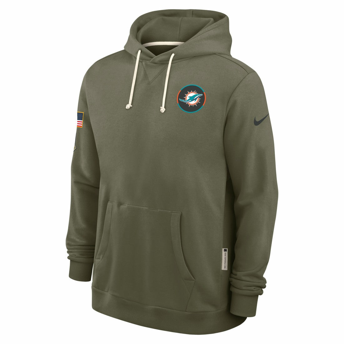 Miami Dolphins 2025 Salute to Service Sideline Standard Issue Dri-FIT Hoodie - Olive | Nike cheap