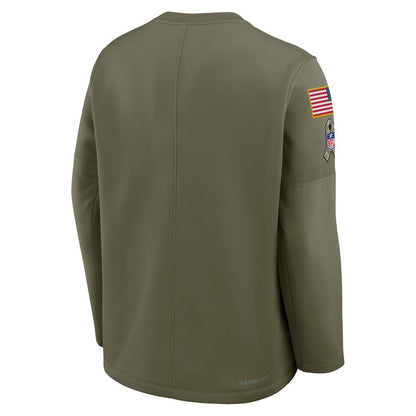 Cincinnati Bengals 2025 Salute to Service Sideline Coaches Therma-FIT Long Sleeve Shirt - Olive | Nike online