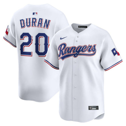 Ezequiel Duran Texas Rangers Home Limited Player Jersey - White | Nike