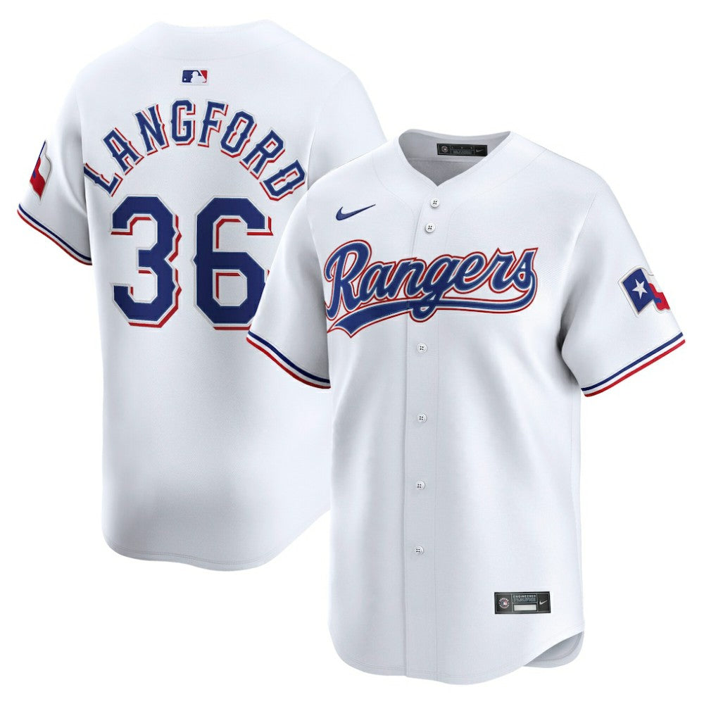 Wyatt Langford Texas Rangers Home Limited Player Jersey - White | Nike