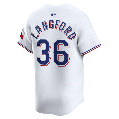 Wyatt Langford Texas Rangers Home Limited Player Jersey - White | Nike