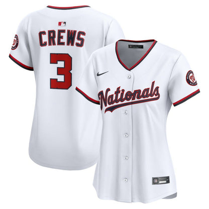 Dylan Crews Washington Nationals Women's Home Limited Player Jersey - White | Nike