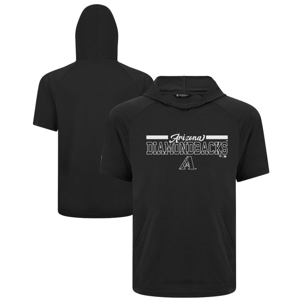 Arizona Diamondbacks Levelwear Phase Vanguard Hoodie T-Shirt - Black