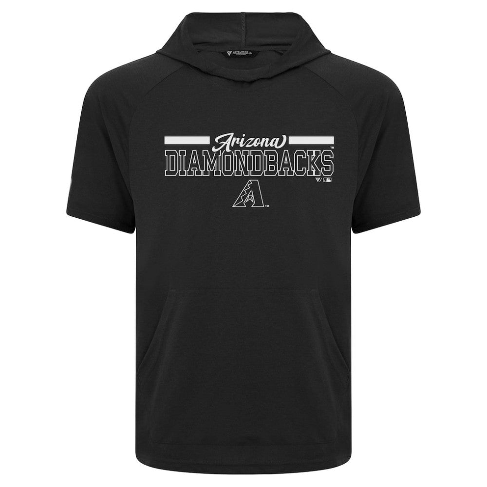 Arizona Diamondbacks Levelwear Phase Vanguard Hoodie T-Shirt - Black