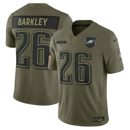 Saquon Barkley Philadelphia Eagles 2025 Salute to Service Limited Jersey - Olive | Nike online
