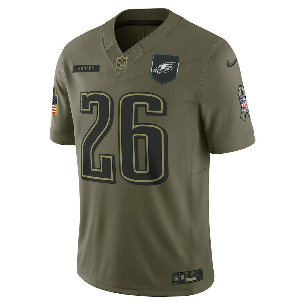 Saquon Barkley Philadelphia Eagles 2025 Salute to Service Limited Jersey - Olive | Nike online