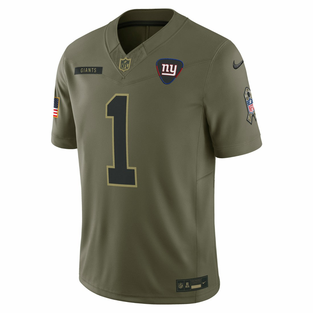 Malik Nabers New York Giants 2025 Salute to Service Limited Jersey - Olive | Nike on sale
