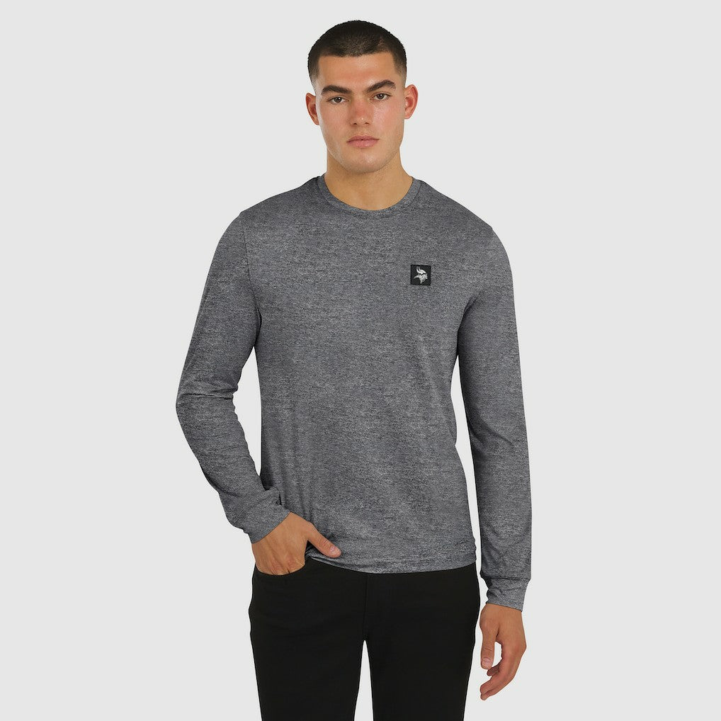 Minnesota Vikings J. Palmer Four Down Long Sleeve T-Shirt - Heather Black sale