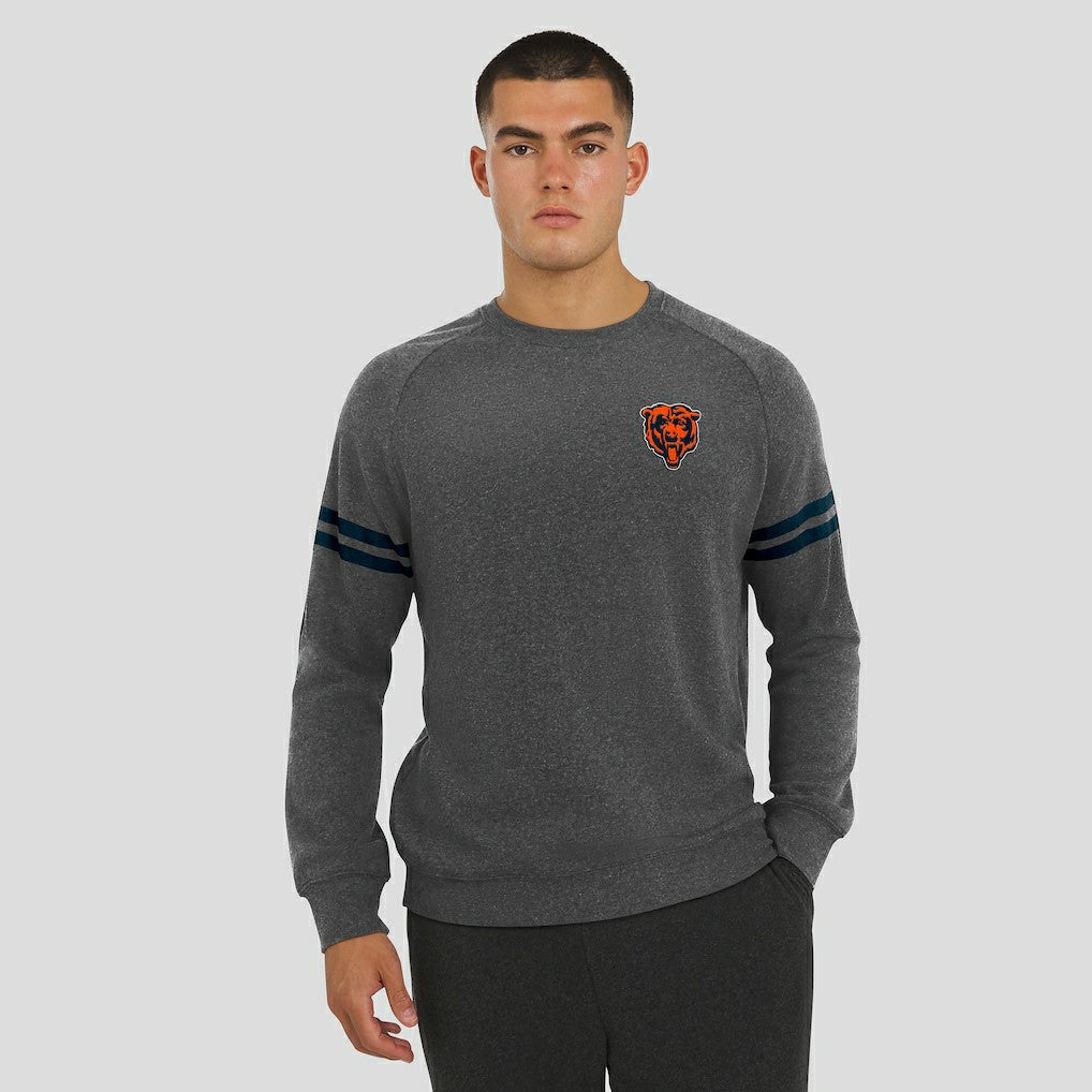 Chicago Bears J. Palmer Players Lounge Raglan Tri-Blend Sweatshirt - Dark Heather Gray outlet