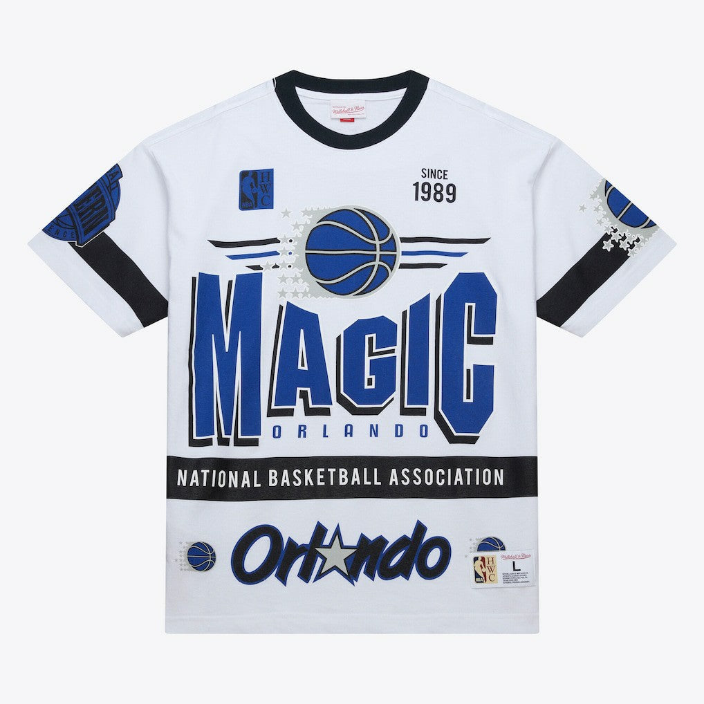 Orlando Magic Unisex Hardwood Classics Vintage Team Origins Premium T-Shirt - White | Mitchell & Ness on sale