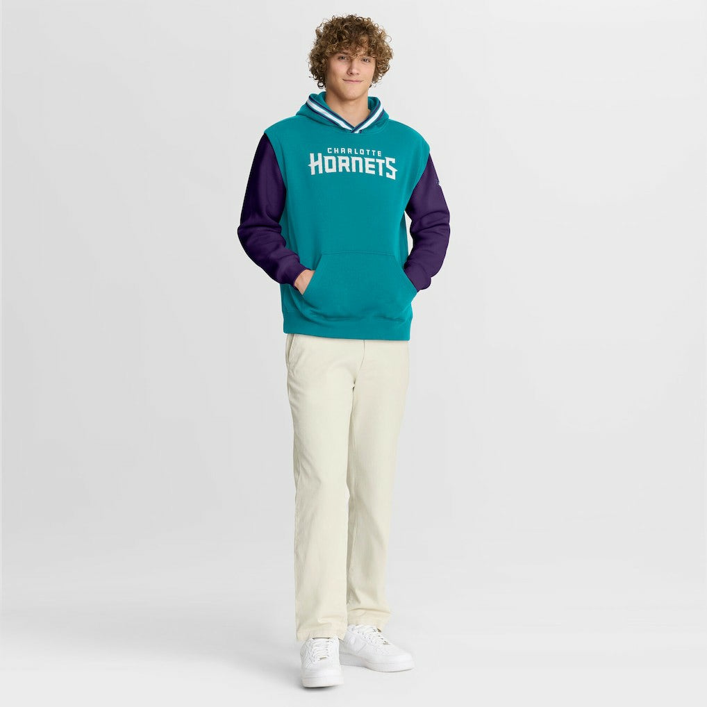 Charlotte Hornets Half Court Shot Clock Fastbreak Hoodie - Teal/Purple | Fanatics sale