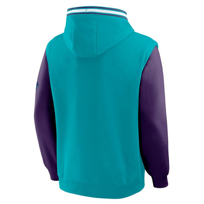 Charlotte Hornets Half Court Shot Clock Fastbreak Hoodie - Teal/Purple | Fanatics sale