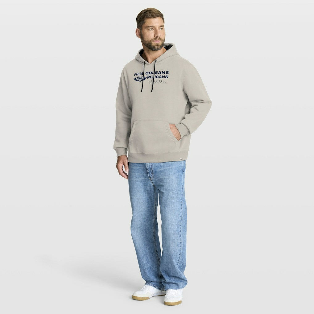 New Orleans Pelicans Crossover Collection Blocked Shot Premium Pullover Hoodie - Off White | Fanatics for sale