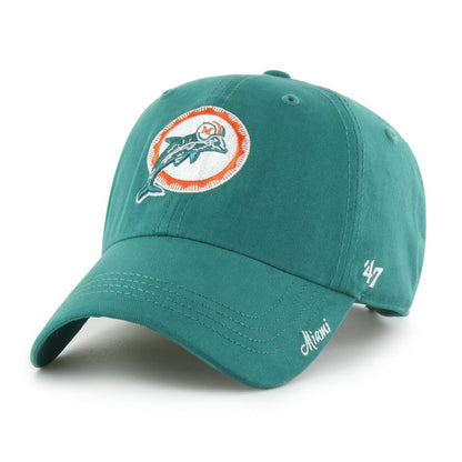 Miami Dolphins '47 Women's Miata Clean Up Adjustable Hat - Aqua discount